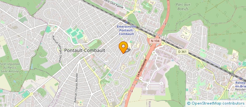 localisation de l'entreprise MADAME NATHALIE MADELEINE à PONTAULT-COMBAULT