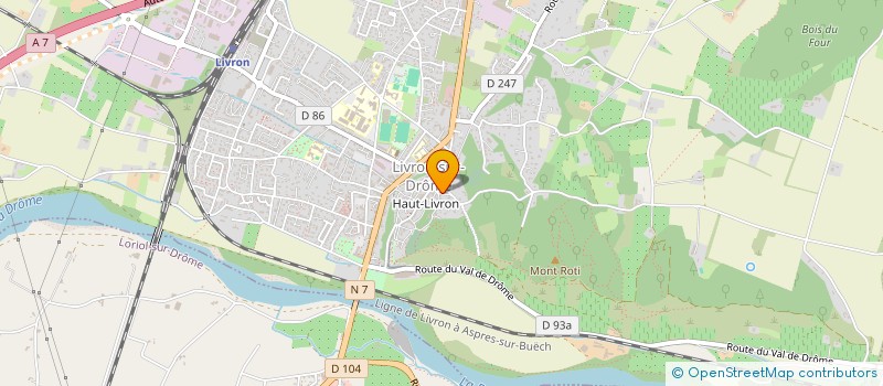 localisation de l'entreprise MADAME NATHALIE MADINIER  LIVRON-SUR-DROME