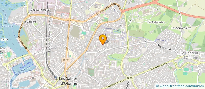 localisation de l'entreprise MADAME NATHALIE MAGELLI  LES SABLES D'OLONNE