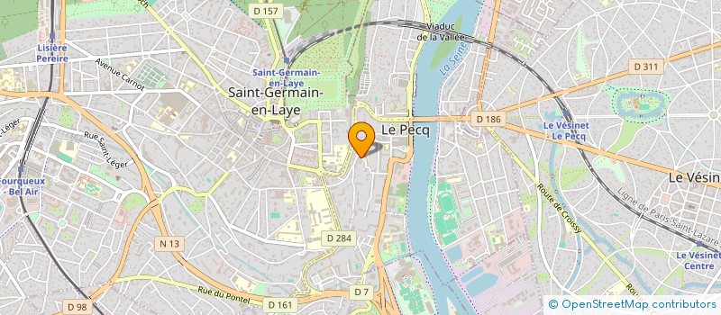 localisation de l'entreprise MADAME NATHALIE MAGNE  LE PECQ