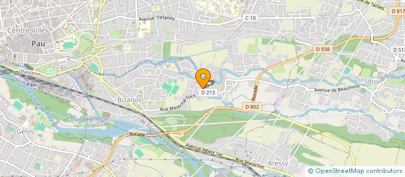 localisation de l'entreprise MADAME NATHALIE MAGUY MOTTIN  BIZANOS