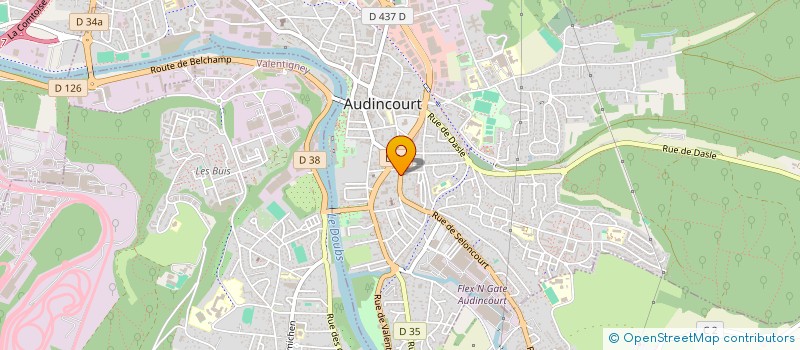 localisation de l'entreprise MADAME NATHALIE MAILLARD SALIN à AUDINCOURT