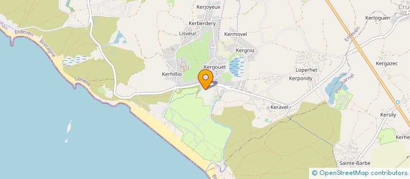 localisation de l'entreprise MADAME NATHALIE MAIRE  ERDEVEN