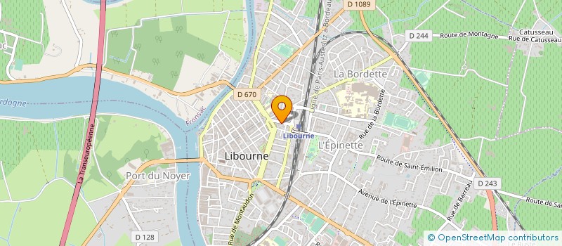 localisation de l'entreprise MADAME NATHALIE MAIRESSE à LIBOURNE