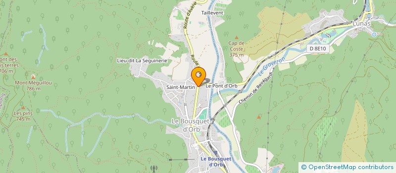 localisation de l'entreprise MADAME NATHALIE MALIE  LE BOUSQUET-D'ORB