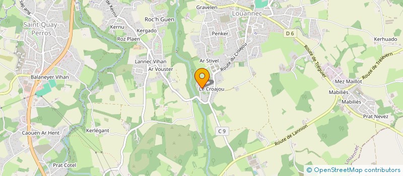 localisation de l'entreprise MADAME NATHALIE MALLEDAN  LOUANNEC