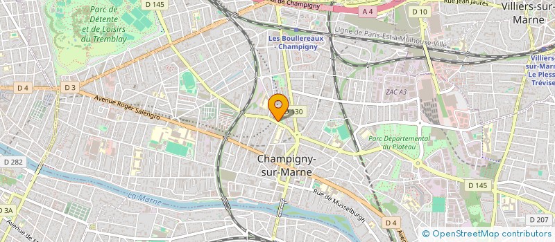 localisation de l'entreprise MADAME NATHALIE MALLEVILLE à CHAMPIGNY-SUR-MARNE