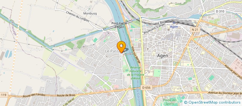 localisation de l'entreprise MADAME NATHALIE MALLIE  LE PASSAGE