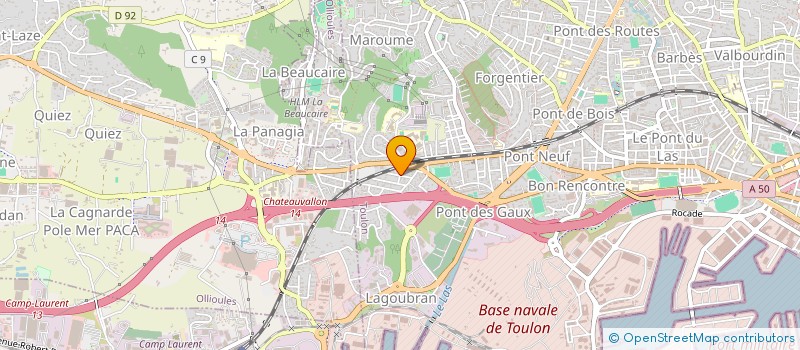 localisation de l'entreprise MADAME NATHALIE MAMONOFF  TOULON