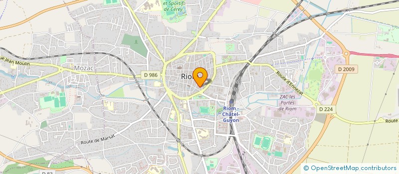 localisation de l'entreprise MADAME NATHALIE MANARANCHE  RIOM