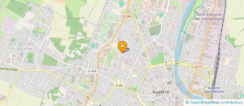 localisation de l'entreprise MADAME NATHALIE MANGEON  AUXERRE