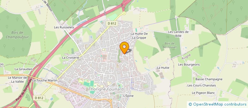 localisation de l'entreprise MADAME NATHALIE MANGEREL  THORIGNE-FOUILLARD