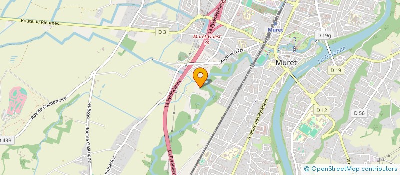 localisation de l'entreprise MADAME NATHALIE MANS  MURET