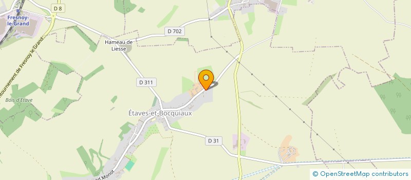 localisation de l'entreprise MADAME NATHALIE MARAT  ETAVES-ET-BOCQUIAUX