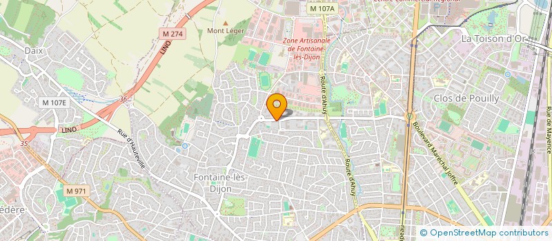 localisation de l'entreprise MADAME NATHALIE MARCEAUX  FONTAINE-LES-DIJON