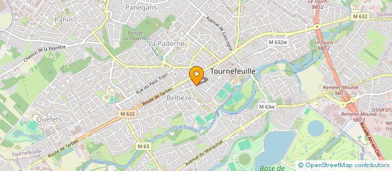 localisation de l'entreprise MADAME NATHALIE MARCELIN  TOURNEFEUILLE