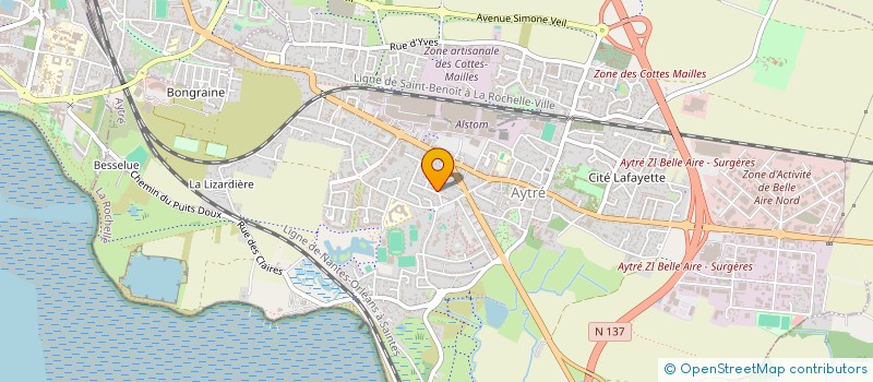 localisation de l'entreprise MADAME NATHALIE MARCHAND  AYTRE