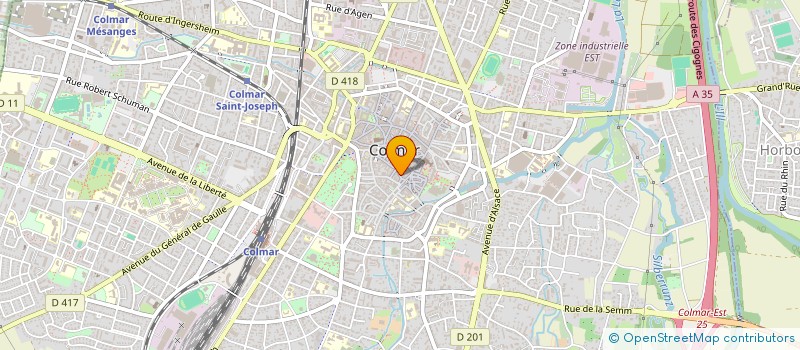 localisation de l'entreprise MADAME NATHALIE MARCHAND  COLMAR