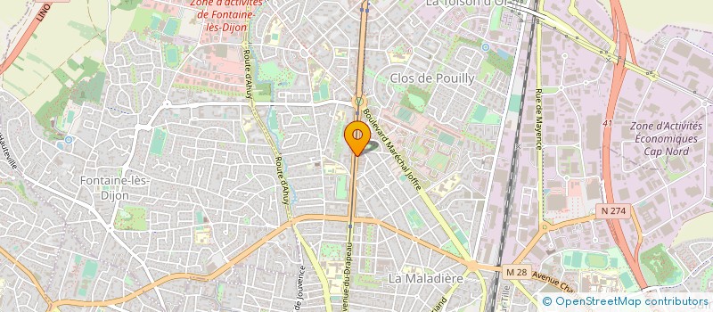localisation de l'entreprise MADAME NATHALIE MARECHAL  DIJON