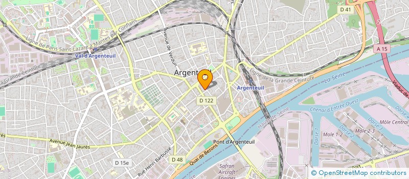 localisation de l'entreprise MADAME NATHALIE MARESTAING  ARGENTEUIL