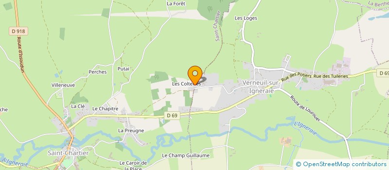 localisation de l'entreprise MADAME NATHALIE MARGUERITAT à VERNEUIL-SUR-IGNERAIE