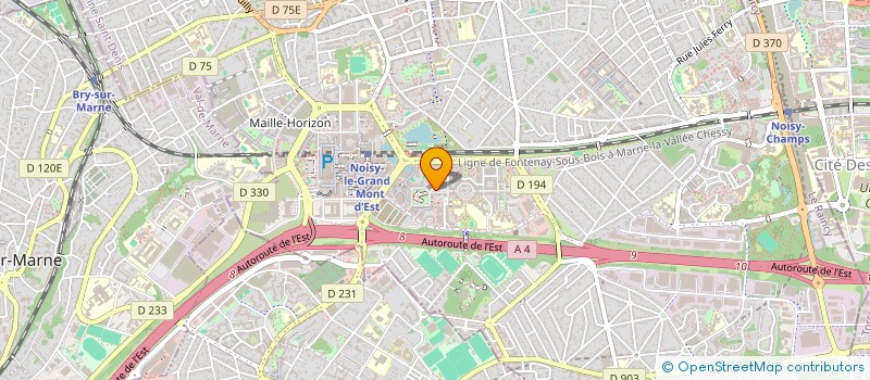 localisation de l'entreprise MADAME NATHALIE MARIE  NOISY-LE-GRAND