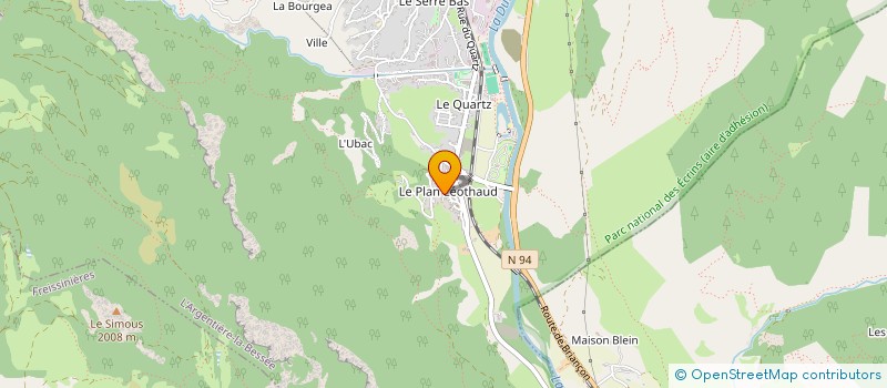 localisation de l'entreprise MADAME NATHALIE MARIE- ERAT à L'ARGENTIERE-LA-BESSEE