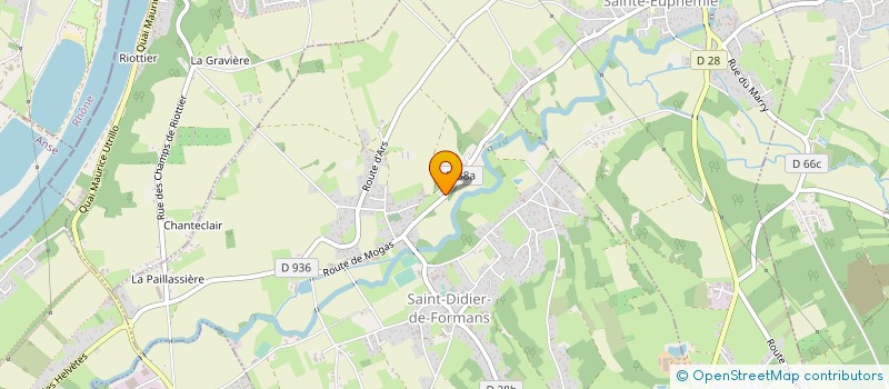 localisation de l'entreprise MADAME NATHALIE MARIMON  SAINT-DIDIER-DE-FORMANS