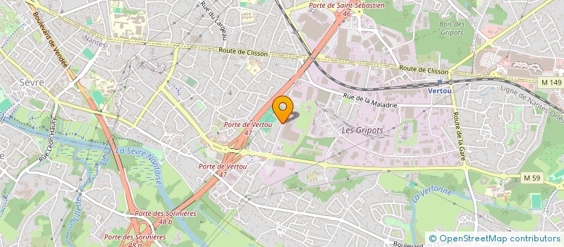 localisation de l'entreprise MADAME NATHALIE MARIOT  VERTOU