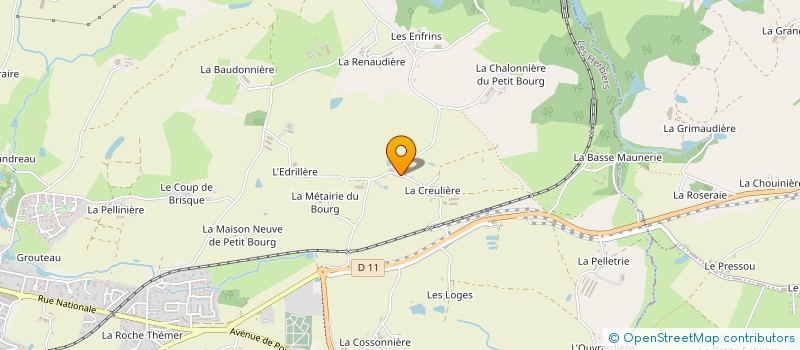 localisation de l'entreprise MADAME NATHALIE MAROLLEAU à LES HERBIERS