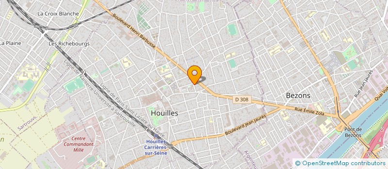 localisation de l'entreprise MADAME NATHALIE MARQUAY  HOUILLES