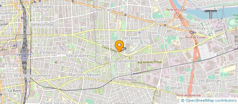 localisation de l'entreprise MADAME NATHALIE MARTEL  VILLEURBANNE