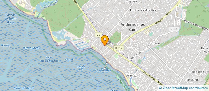 localisation de l'entreprise MADAME NATHALIE MARTIN à ANDERNOS-LES-BAINS