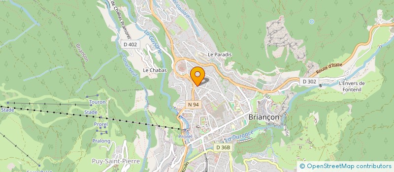 localisation de l'entreprise MADAME NATHALIE MARTIN  BRIANCON