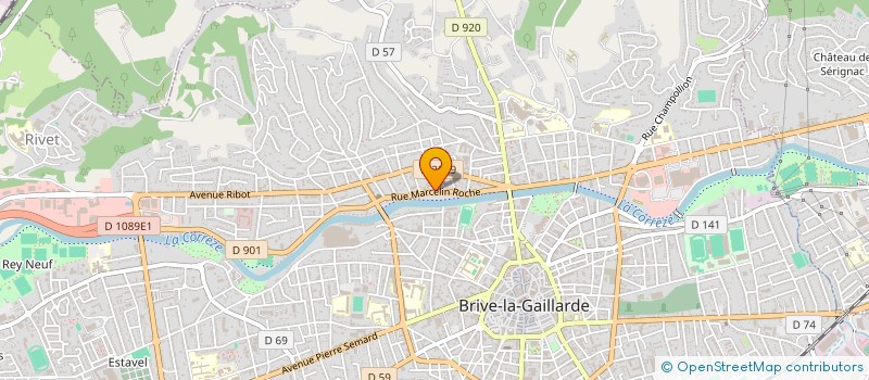 localisation de l'entreprise MADAME NATHALIE MARTIN  BRIVE-LA-GAILLARDE