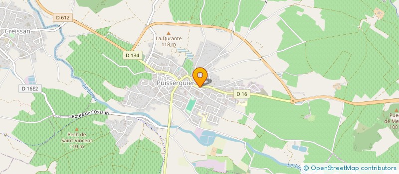 localisation de l'entreprise MADAME NATHALIE MARTIN  PUISSERGUIER