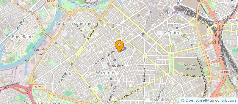 localisation de l'entreprise MADAME NATHALIE MARTIN à LILLE