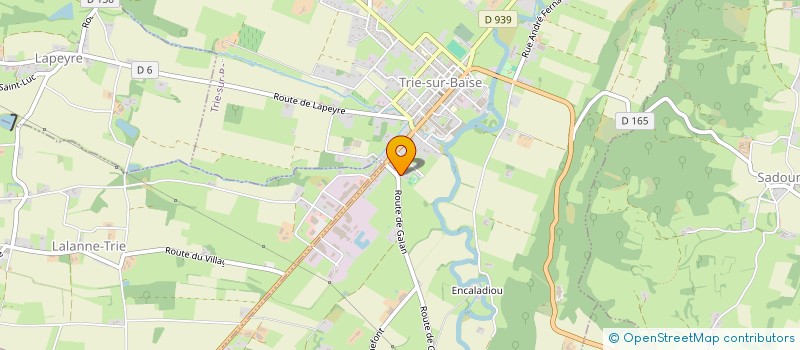 localisation de l'entreprise MADAME NATHALIE MARTIN  TRIE-SUR-BAISE