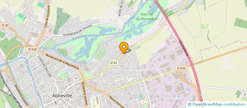 localisation de l'entreprise MADAME NATHALIE MARTIN  ABBEVILLE