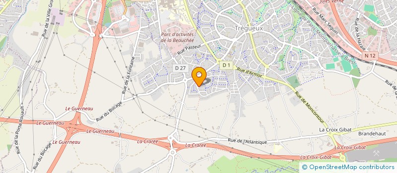 localisation de l'entreprise MADAME NATHALIE MARTINET à TREGUEUX