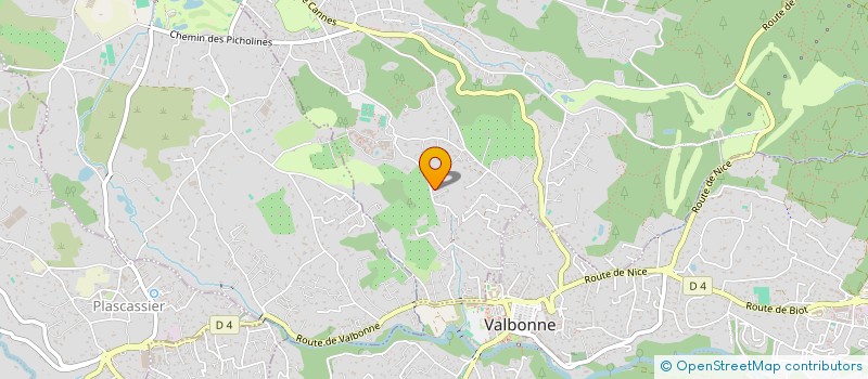 localisation de l'entreprise MADAME NATHALIE MARTINEZ  MOUGINS