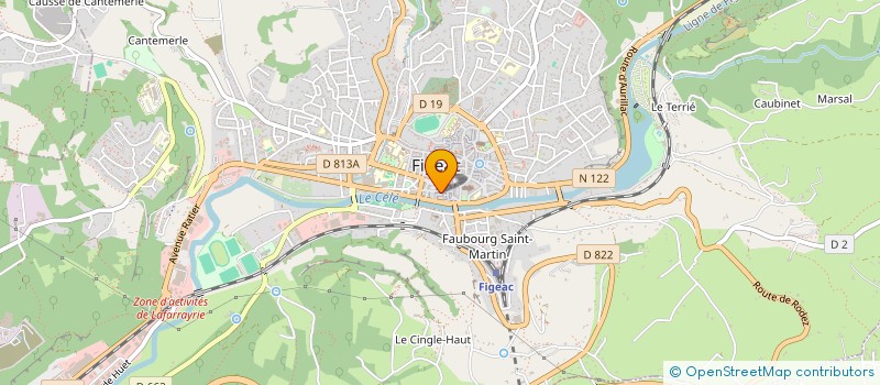 localisation de l'entreprise MADAME NATHALIE MARTINEZ à FIGEAC
