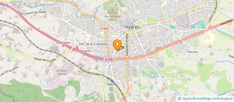 localisation de l'entreprise MADAME NATHALIE MARTINI  HYERES