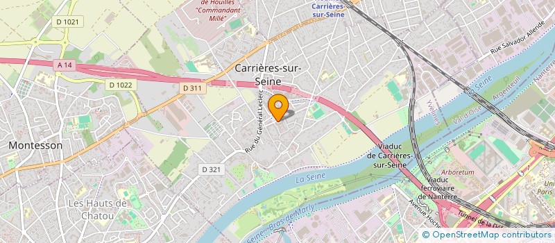 localisation de l'entreprise MADAME NATHALIE MARTINS  CARRIERES-SUR-SEINE