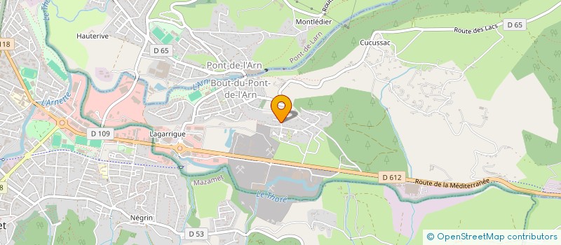 localisation de l'entreprise MADAME NATHALIE MARTY  BOUT-DU-PONT-DE-LARN