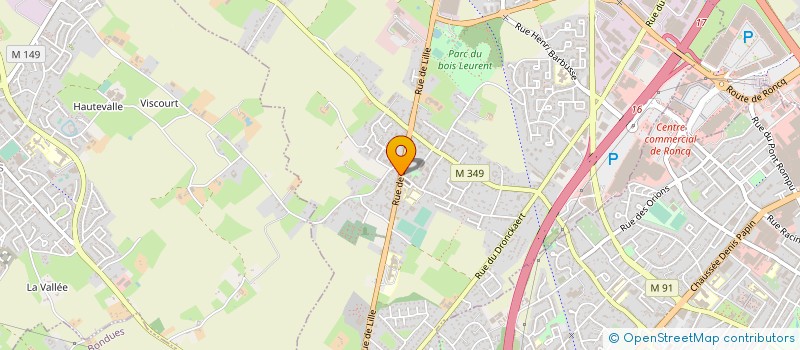 localisation de l'entreprise MADAME NATHALIE MASSCHELEIN  RONCQ