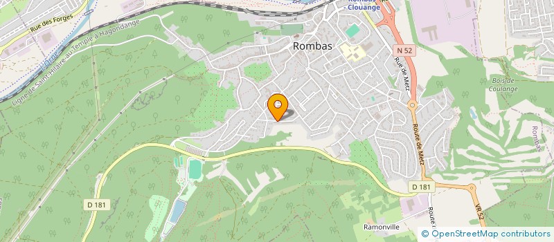 localisation de l'entreprise MADAME NATHALIE MASSE  ROMBAS