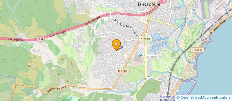 localisation de l'entreprise MADAME NATHALIE MASSELIN DE LIGONDES à MANDELIEU-LA-NAPOULE