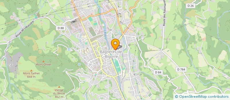 localisation de l'entreprise MADAME NATHALIE MASSON  BAGNERES-DE-BIGORRE
