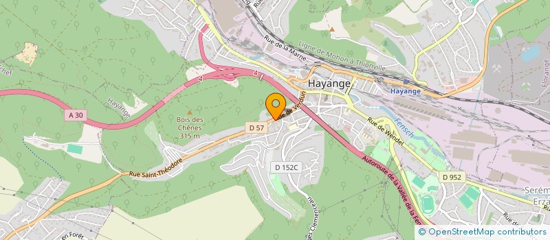 localisation de l'entreprise MADAME NATHALIE MATHIS  HAYANGE